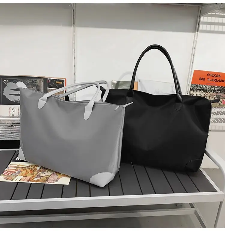 Large Capacity Men's Tote Bag Black 2026 — feature 27
