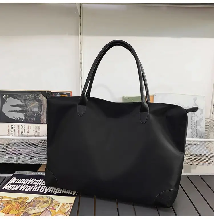 Large Capacity Men's Tote Bag Black 2026 — feature 28