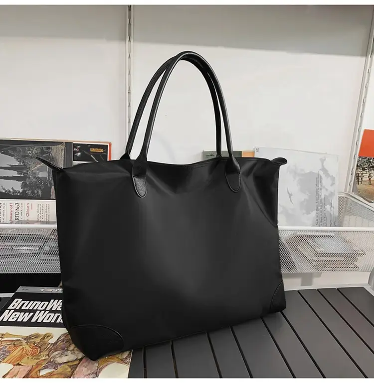 Large Capacity Men's Tote Bag Black 2026 — feature 29