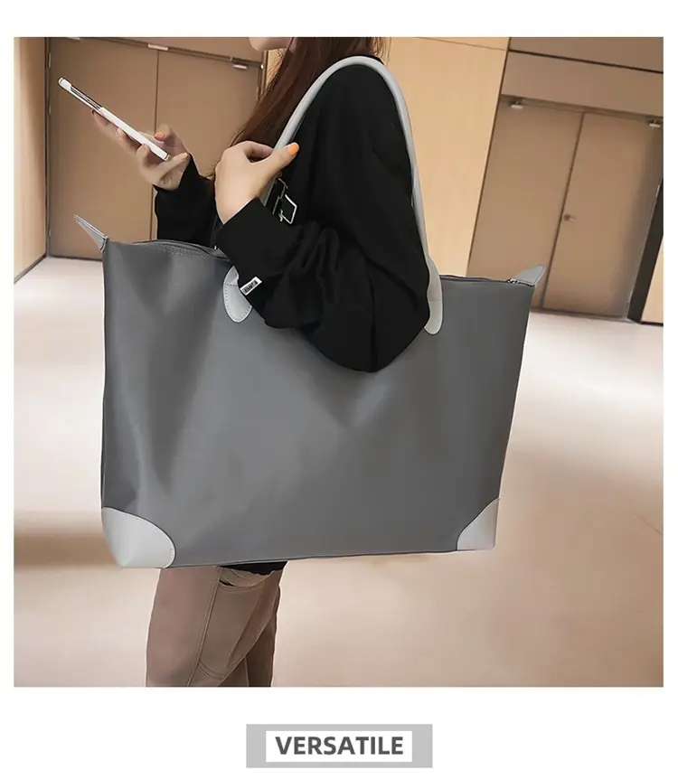 Large Capacity Men's Tote Bag Black 2026 — feature 9