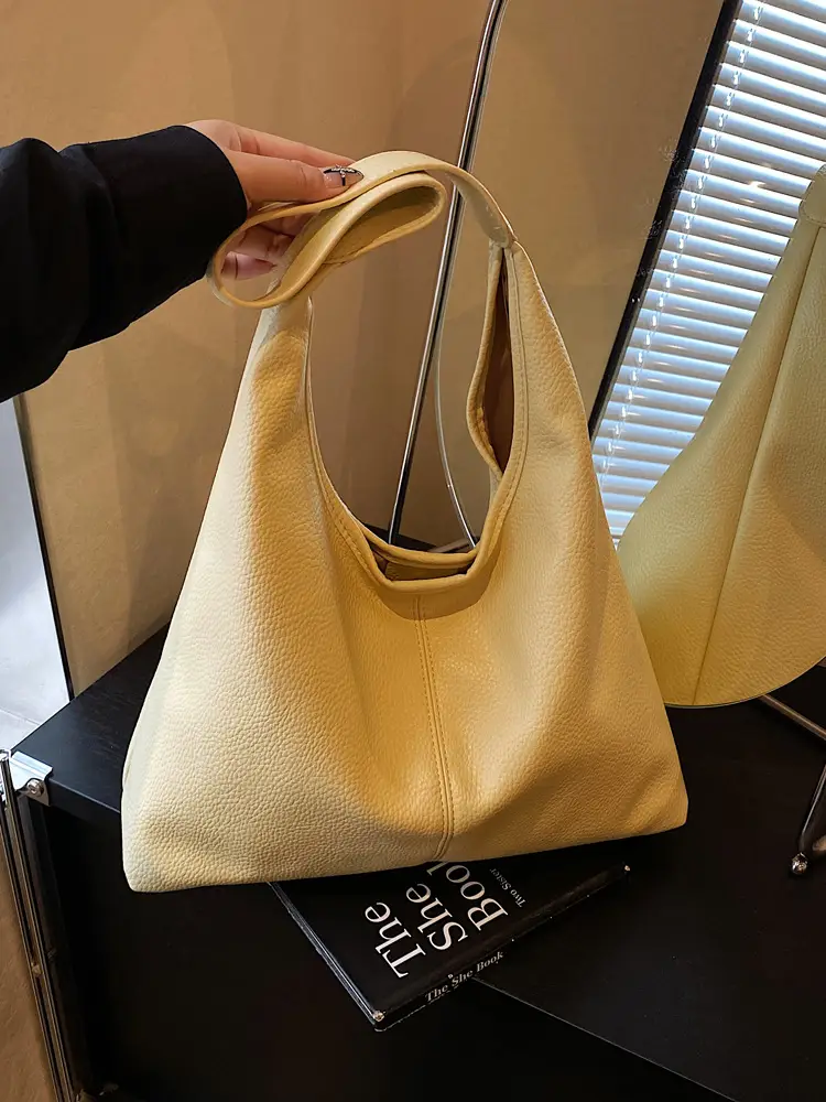 Women's Large Capacity Tan Shoulder Bag Summer 2025 - Image 8