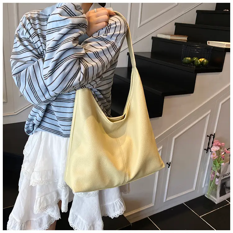 Women's Large Capacity Tan Shoulder Bag Summer 2025 — feature 15