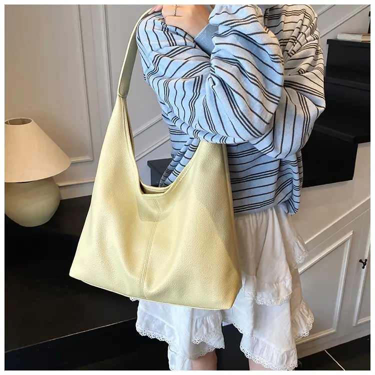 Women's Large Capacity Tan Shoulder Bag Summer 2025 — feature 17