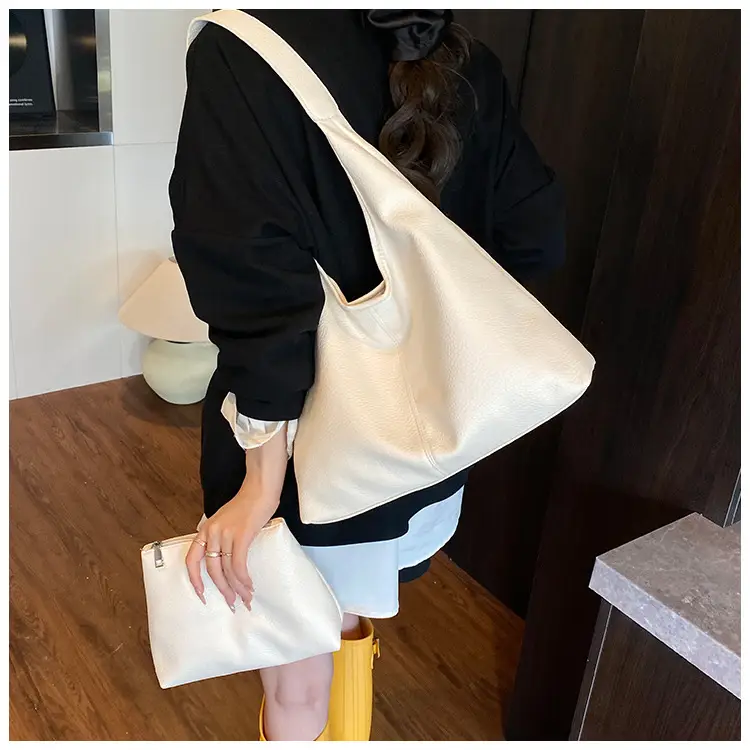 Women's Large Capacity Tan Shoulder Bag Summer 2025 — feature 22