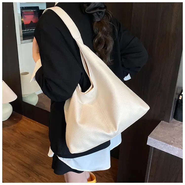 Women's Large Capacity Tan Shoulder Bag Summer 2025 — feature 23