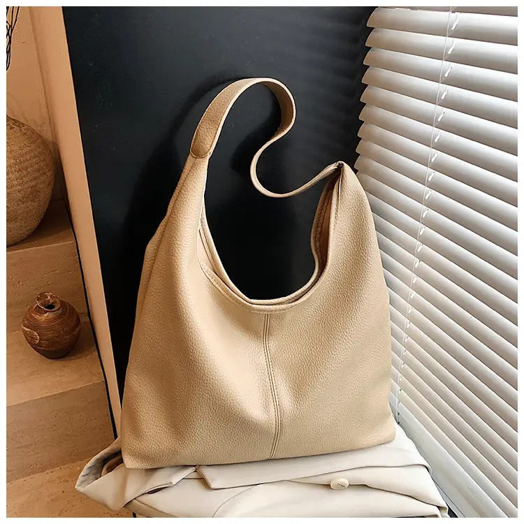 Women's Large Capacity Tan Shoulder Bag Summer 2025 — feature 31