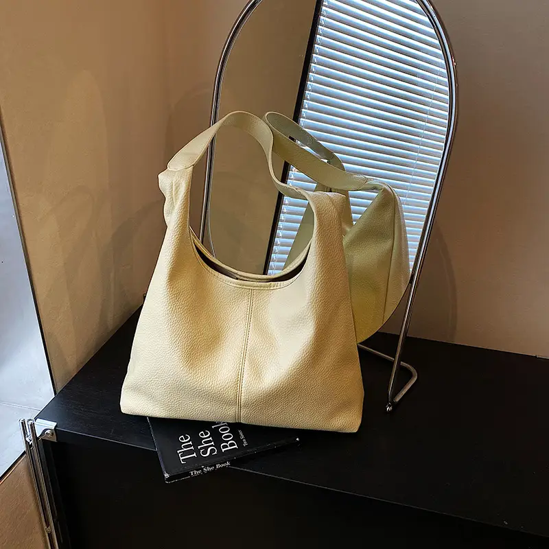 Women's Large Capacity Tan Shoulder Bag Summer 2025 - Image 5
