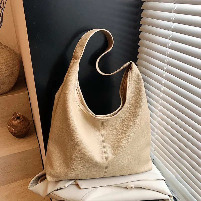 Women's Large Capacity Tan Shoulder Bag Summer 2025 - Image 7