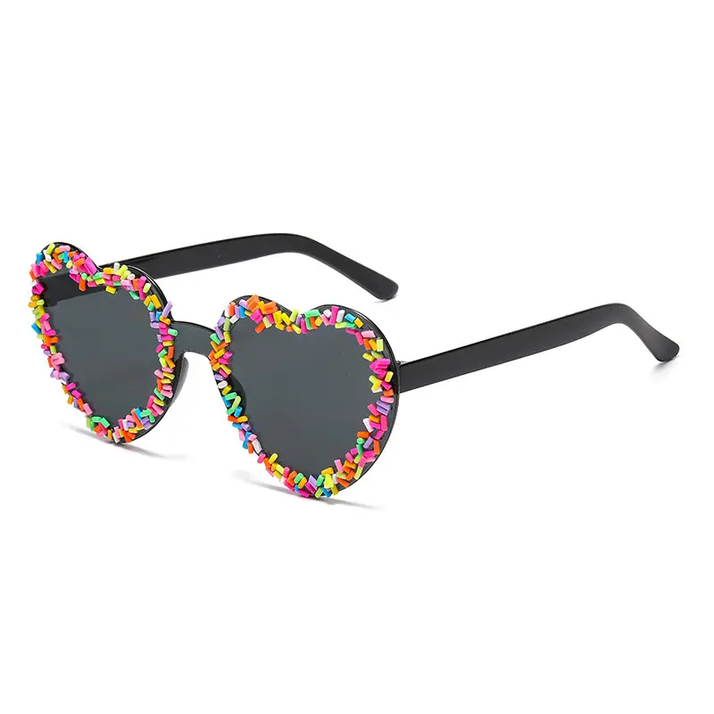 Heart-Shaped Colorful Sunglasses for Women - Image 11