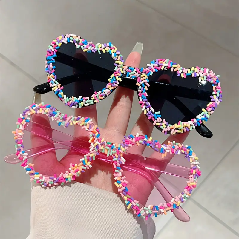 Heart-Shaped Colorful Sunglasses for Women — feature 5