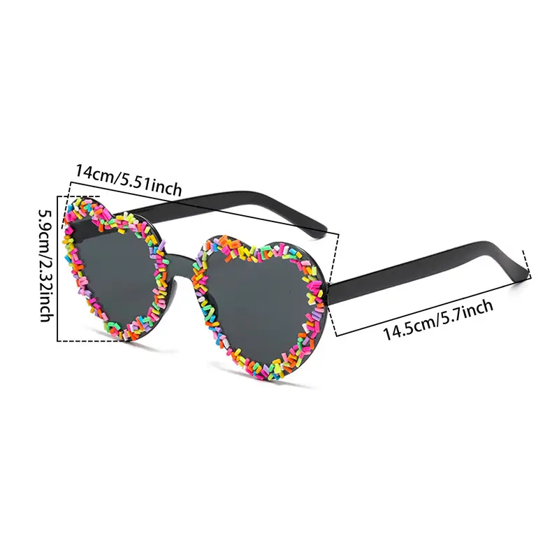 Heart-Shaped Colorful Sunglasses for Women — feature 8