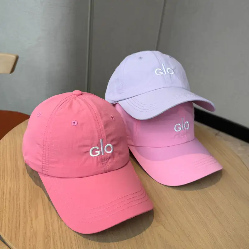 Women Korean Style Peaked Cap with Letter Embroidery Pink & White - Image 15
