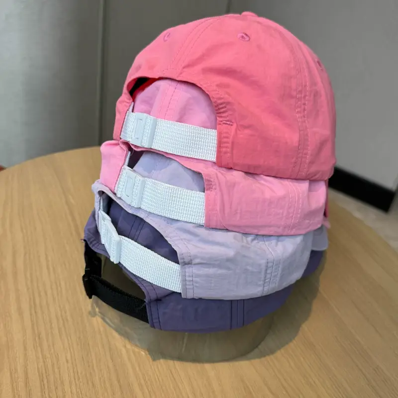 Women Korean Style Peaked Cap with Letter Embroidery Pink & White — feature 13