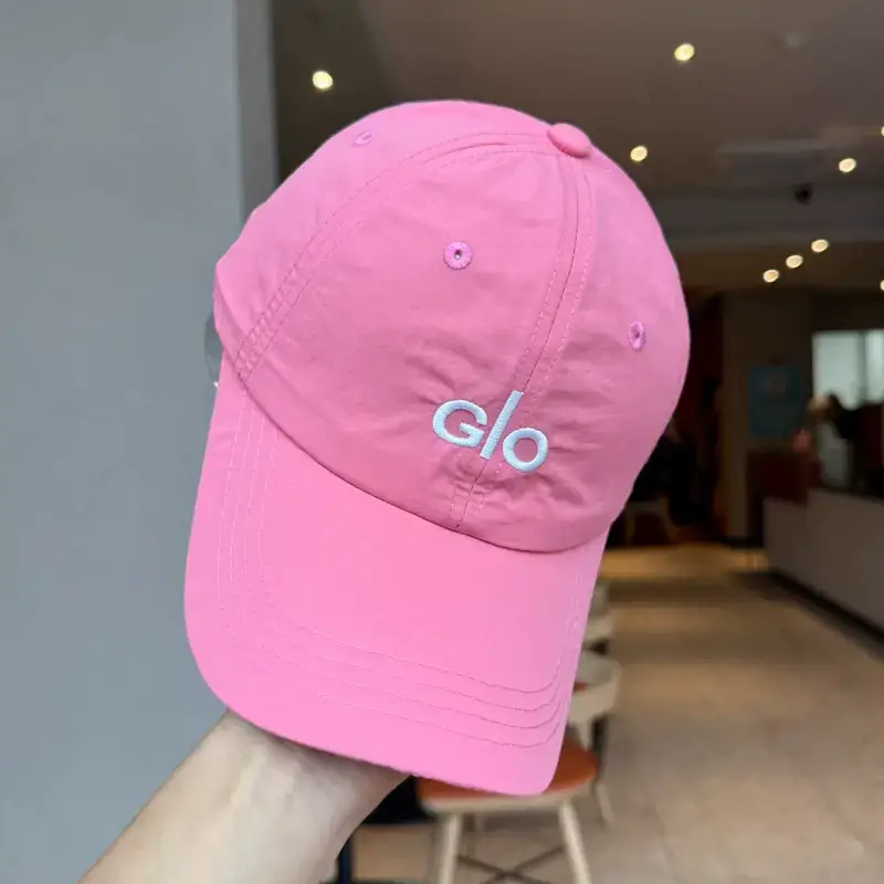Women Korean Style Peaked Cap with Letter Embroidery Pink & White — feature 18