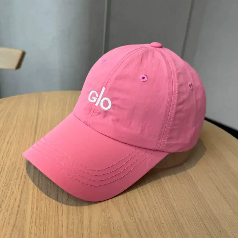 Women Korean Style Peaked Cap with Letter Embroidery Pink & White — feature 26
