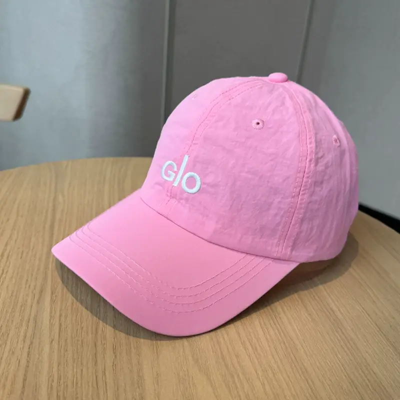 Women Korean Style Peaked Cap with Letter Embroidery Pink & White — feature 49