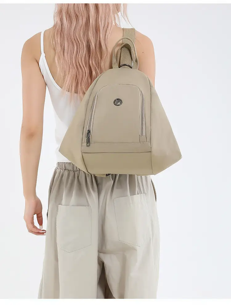 Women's Large Capacity Casual Shoulder Commuter Bag Beige — feature 18