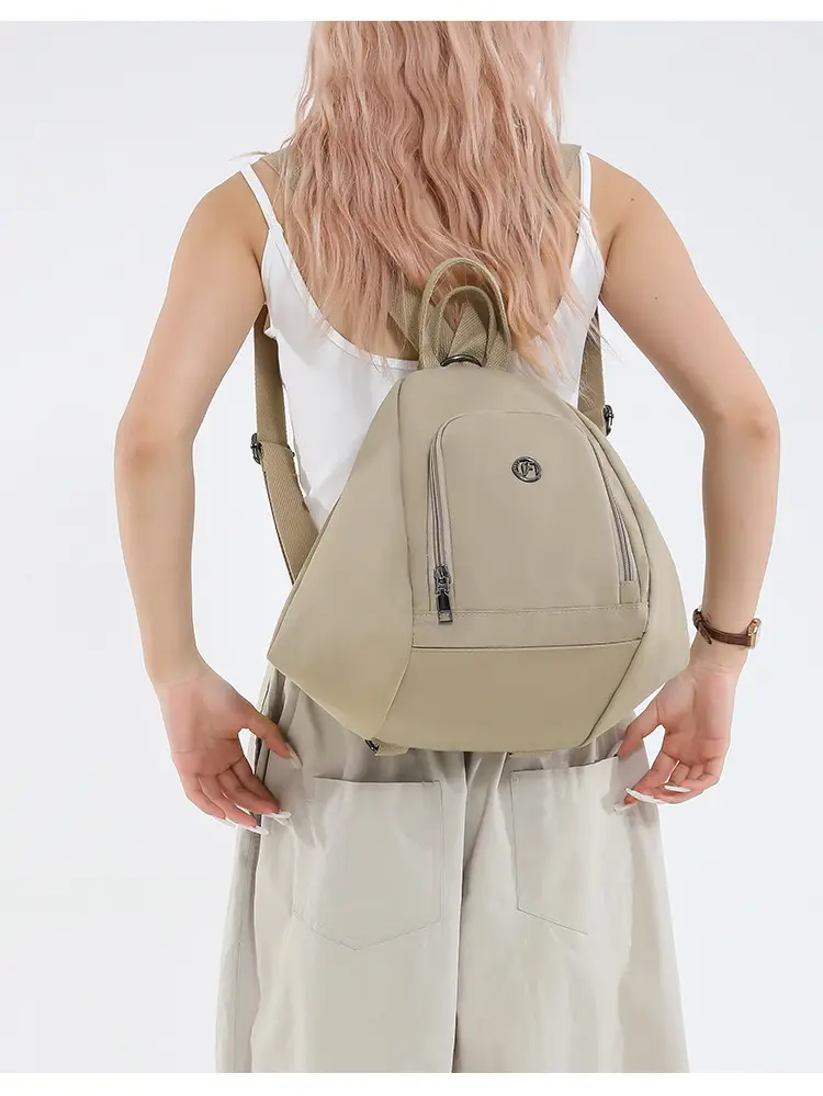 Women's Large Capacity Casual Shoulder Commuter Bag Beige — feature 19