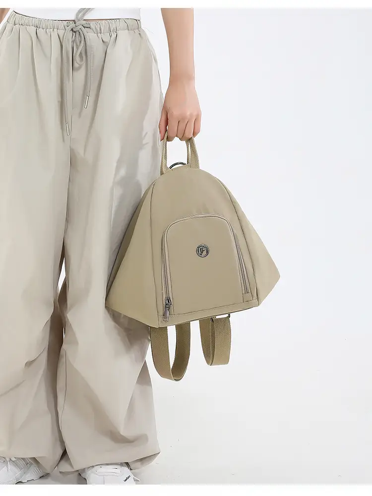Women's Large Capacity Casual Shoulder Commuter Bag Beige — feature 20