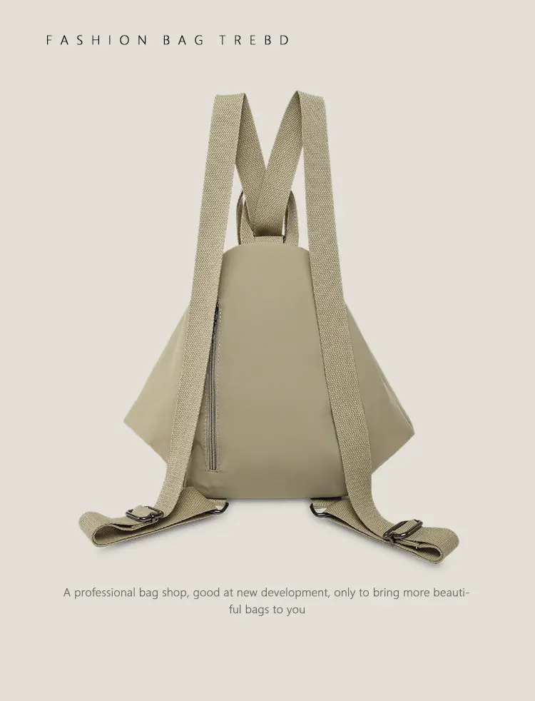 Women's Large Capacity Casual Shoulder Commuter Bag Beige — feature 24