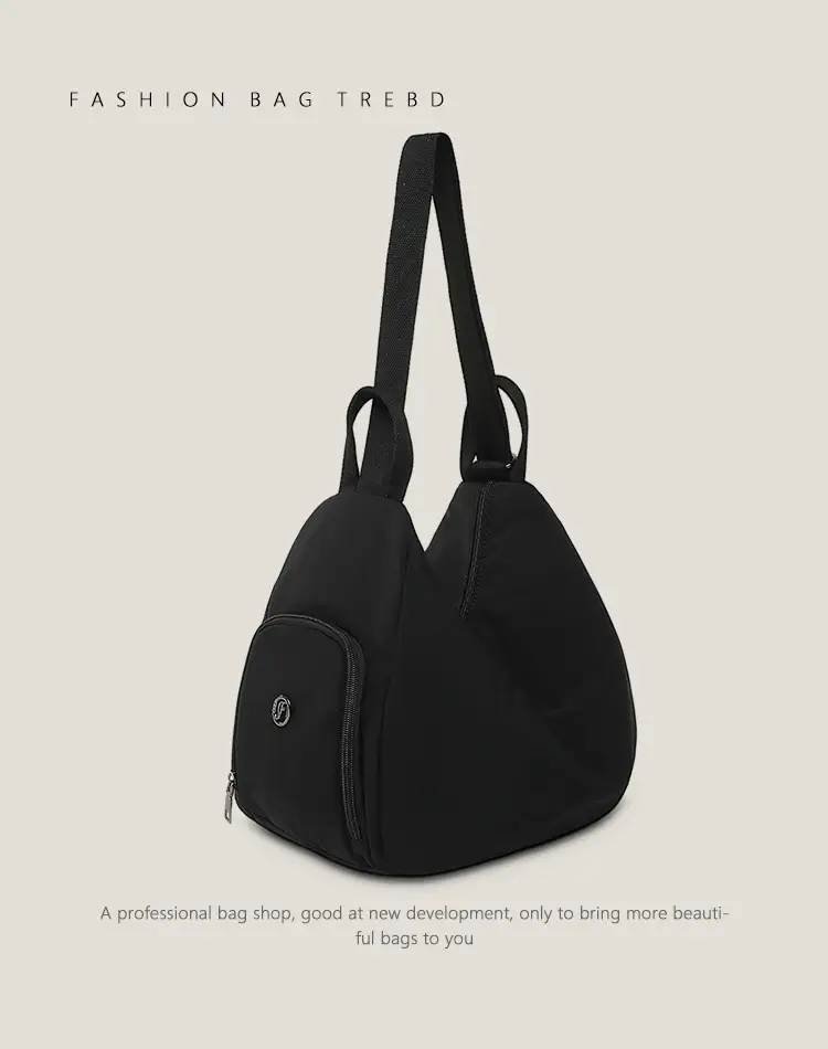 Women's Large Capacity Casual Shoulder Commuter Bag Beige — feature 27