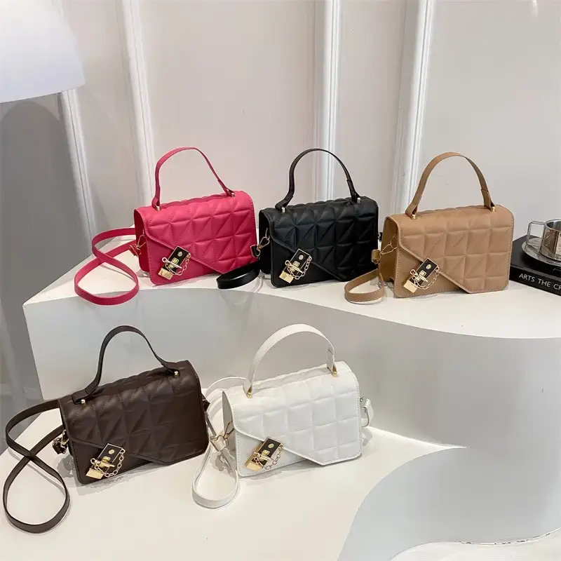 Retro Texture Mortise Lock 2025 Women's Shoulder Bag
