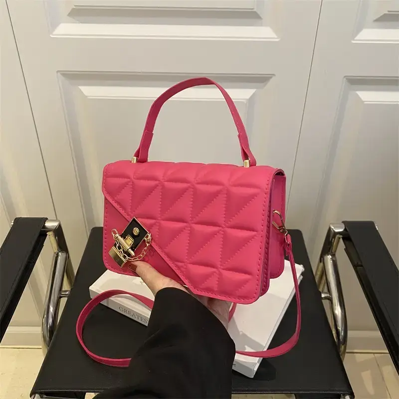 Retro Texture Mortise Lock 2025 Women's Shoulder Bag
