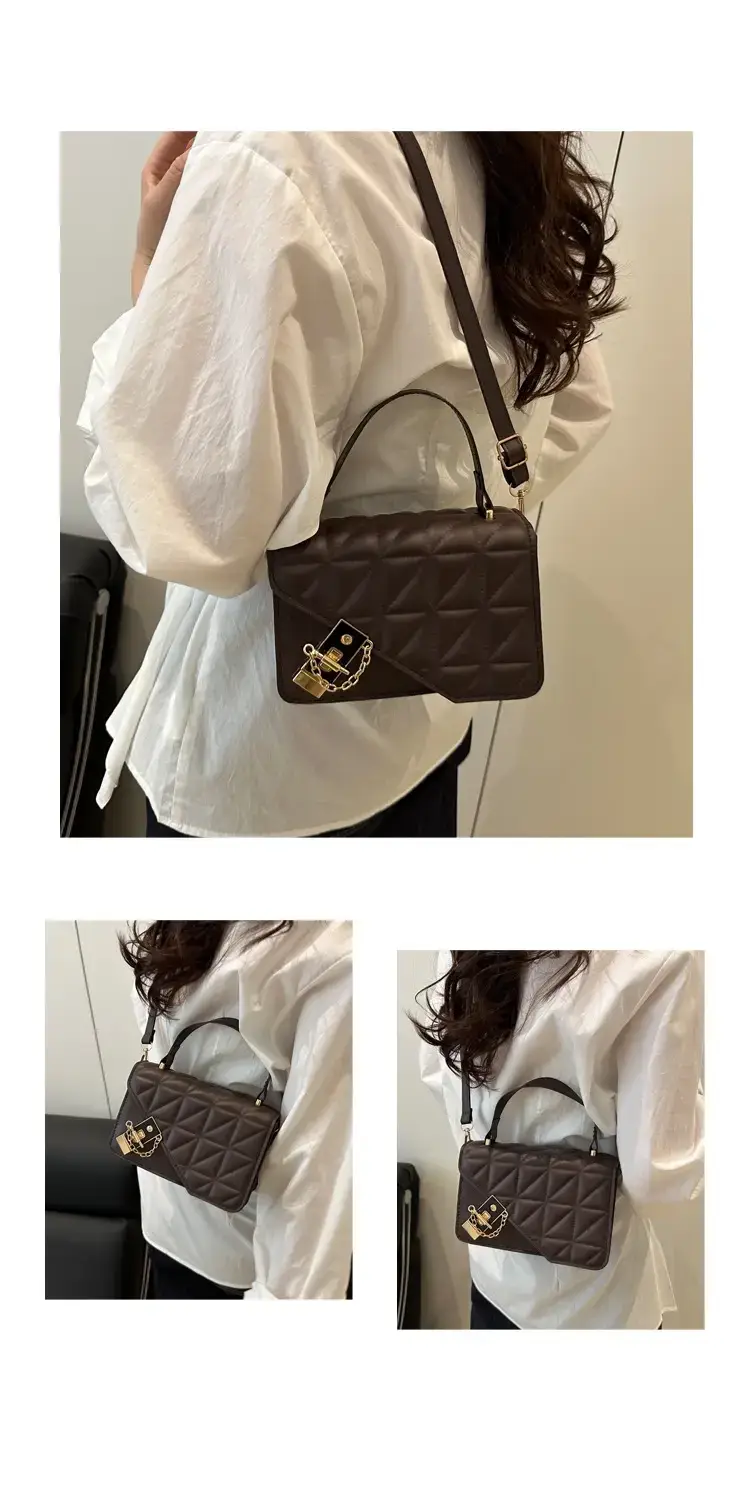 Retro Texture Mortise Lock 2025 Women's Shoulder Bag — feature 20