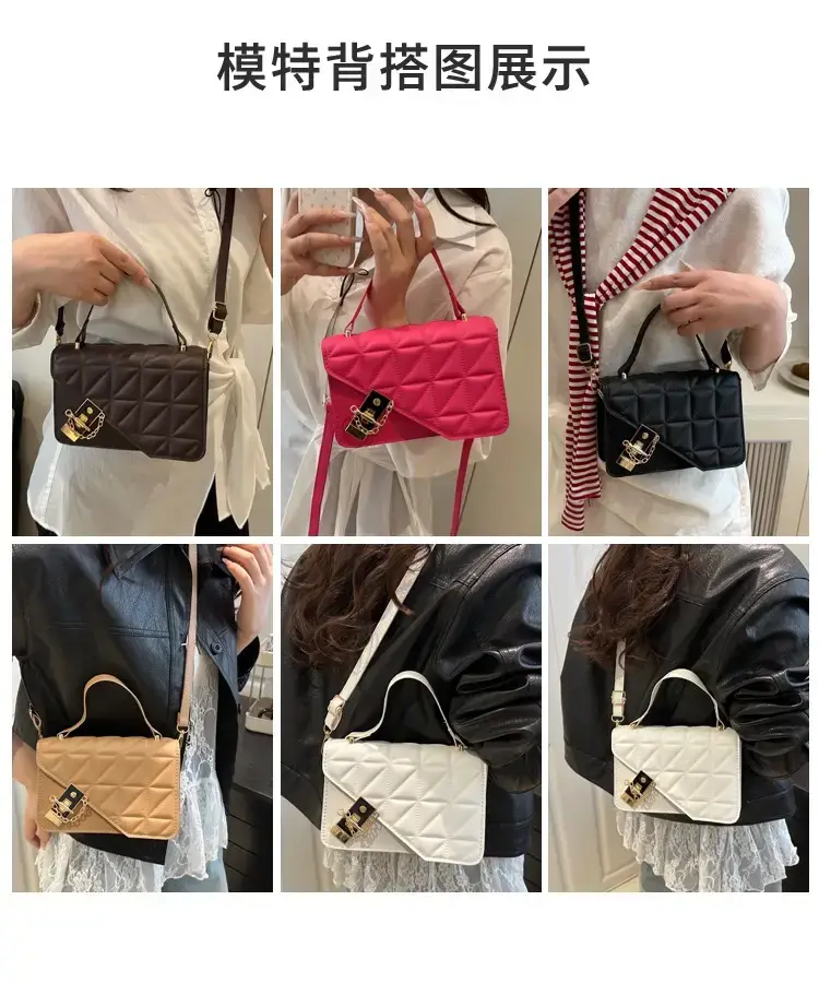 Retro Texture Mortise Lock 2025 Women's Shoulder Bag — feature 3