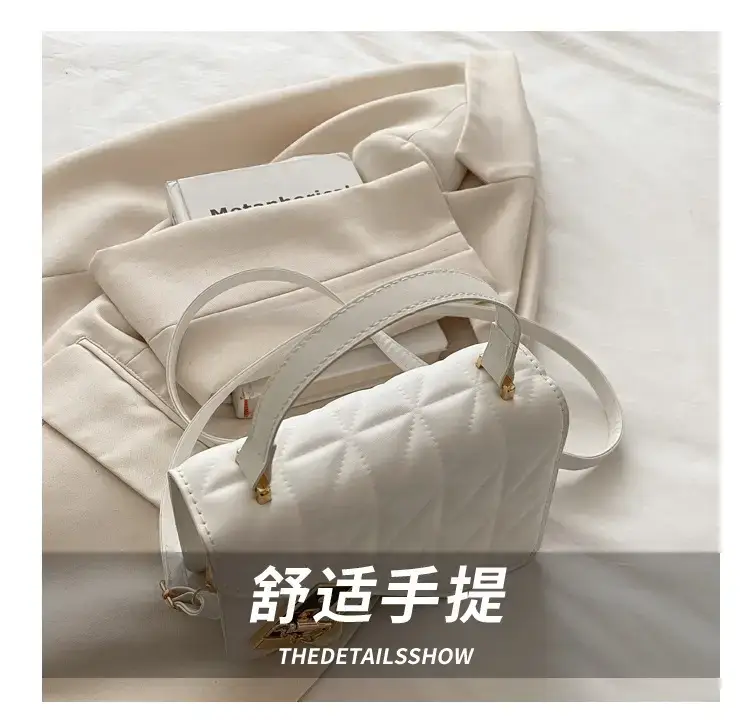 Retro Texture Mortise Lock 2025 Women's Shoulder Bag — feature 7