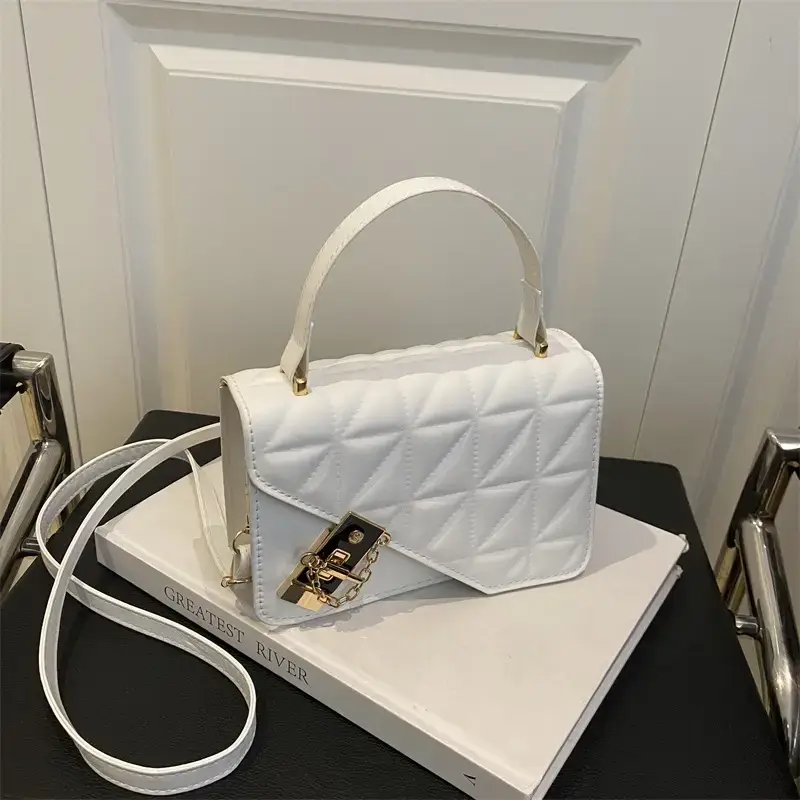 Retro Texture Mortise Lock 2025 Women's Shoulder Bag