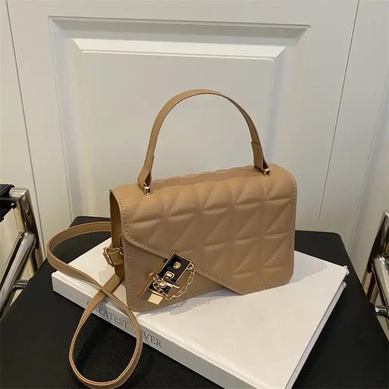 Retro Texture Mortise Lock 2025 Women's Shoulder Bag