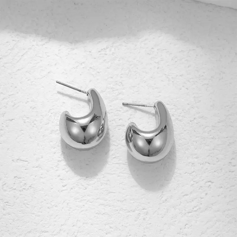 Gold Water Drop Earrings for Women High End Teardrop Cross-Border - Image 2