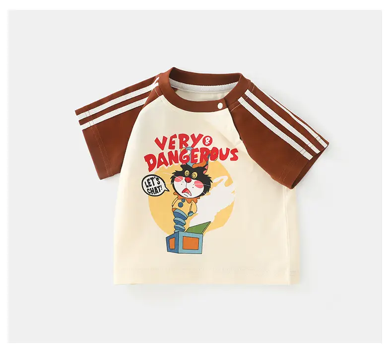 Kids T-Shirt Pure Cotton Summer Boys Short Sleeve — feature 17