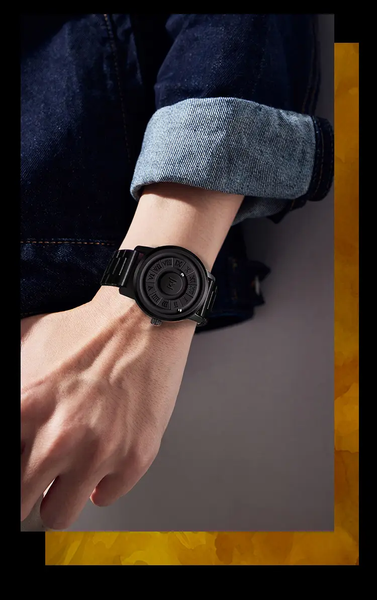 Men's Magnetic Levitation Watch Black Digital Display — feature 13