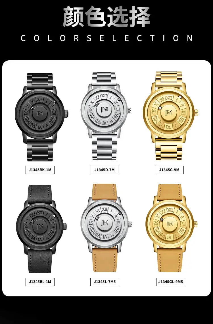 Men's Magnetic Levitation Watch Black Digital Display — feature 8