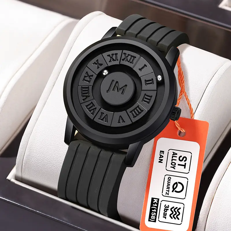Men's Magnetic Levitation Watch Black Digital Display - Image 4
