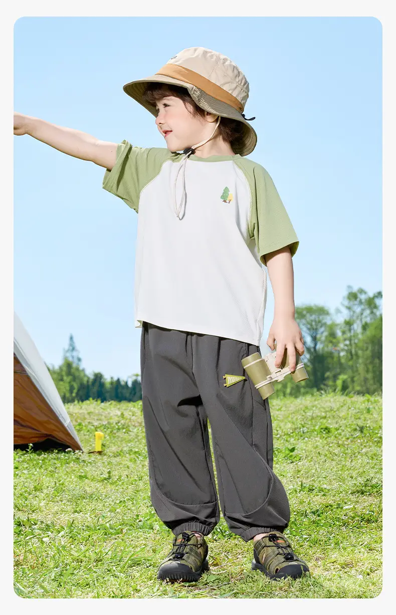 Right European Boys Summer T-Shirt Mosquito-Proof Pants — feature 17
