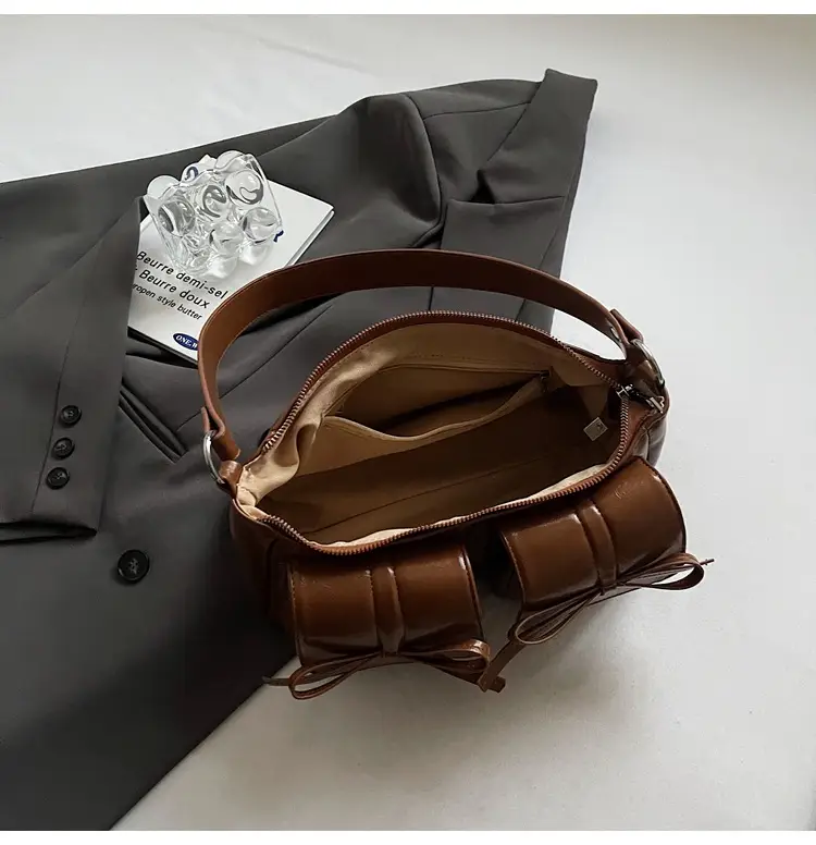 Retro Crossbody Bag Women Brown Leather 2025 — feature 10