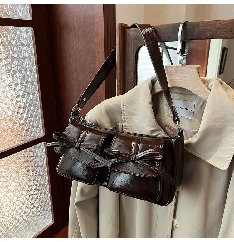 Retro Crossbody Bag Women Brown Leather 2025 — feature 20