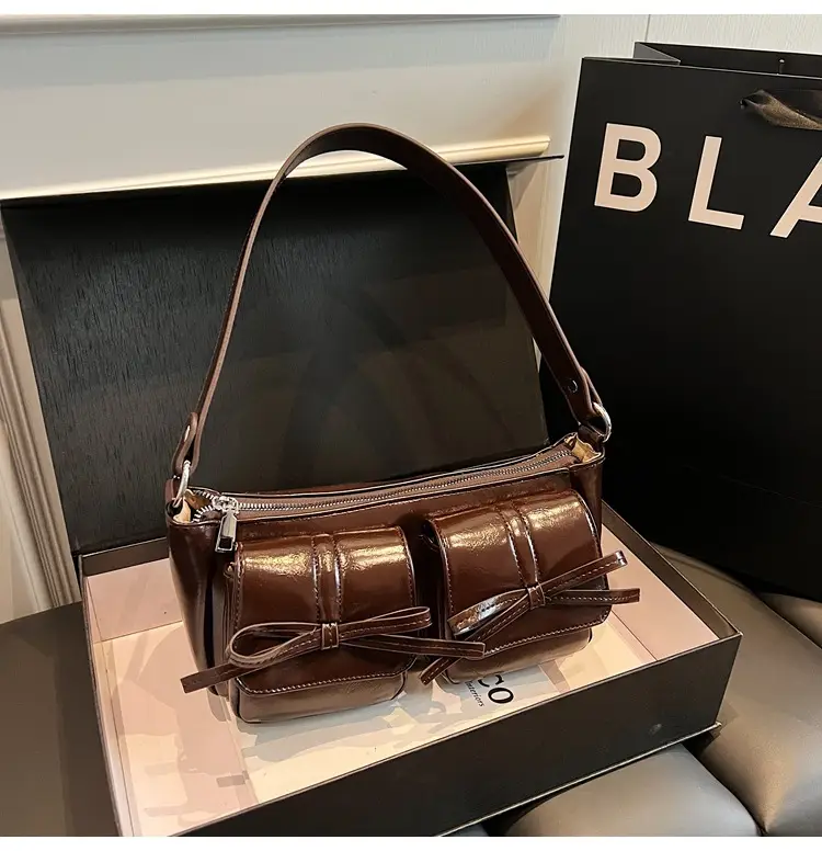 Retro Crossbody Bag Women Brown Leather 2025 — feature 22