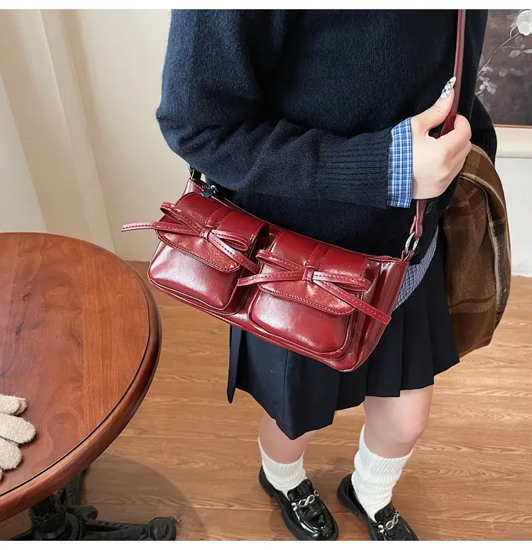 Retro Crossbody Bag Women Brown Leather 2025 — feature 38
