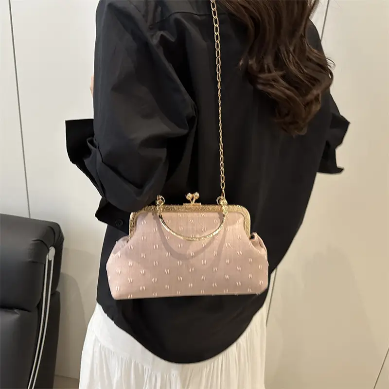 Light Blue Sparkle Shoulder Bag for Women 2025 - Image 8