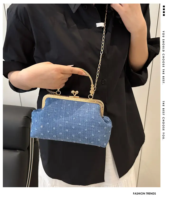 Light Blue Sparkle Shoulder Bag for Women 2025 — feature 1