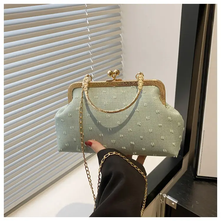 Light Blue Sparkle Shoulder Bag for Women 2025 - Image 5