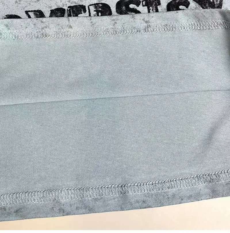 Baby Short Sleeve Cotton T-Shirt Blue Summer Print — feature 8