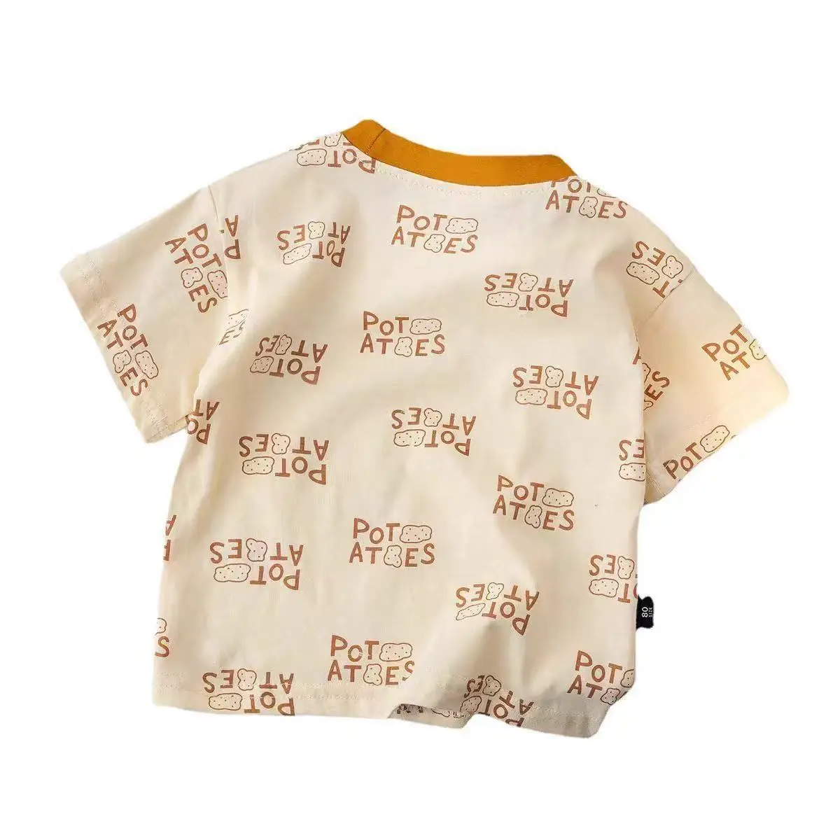 Cute Letter T-Shirt Baby Korean Style Summer New Style Boys Girls — feature 5