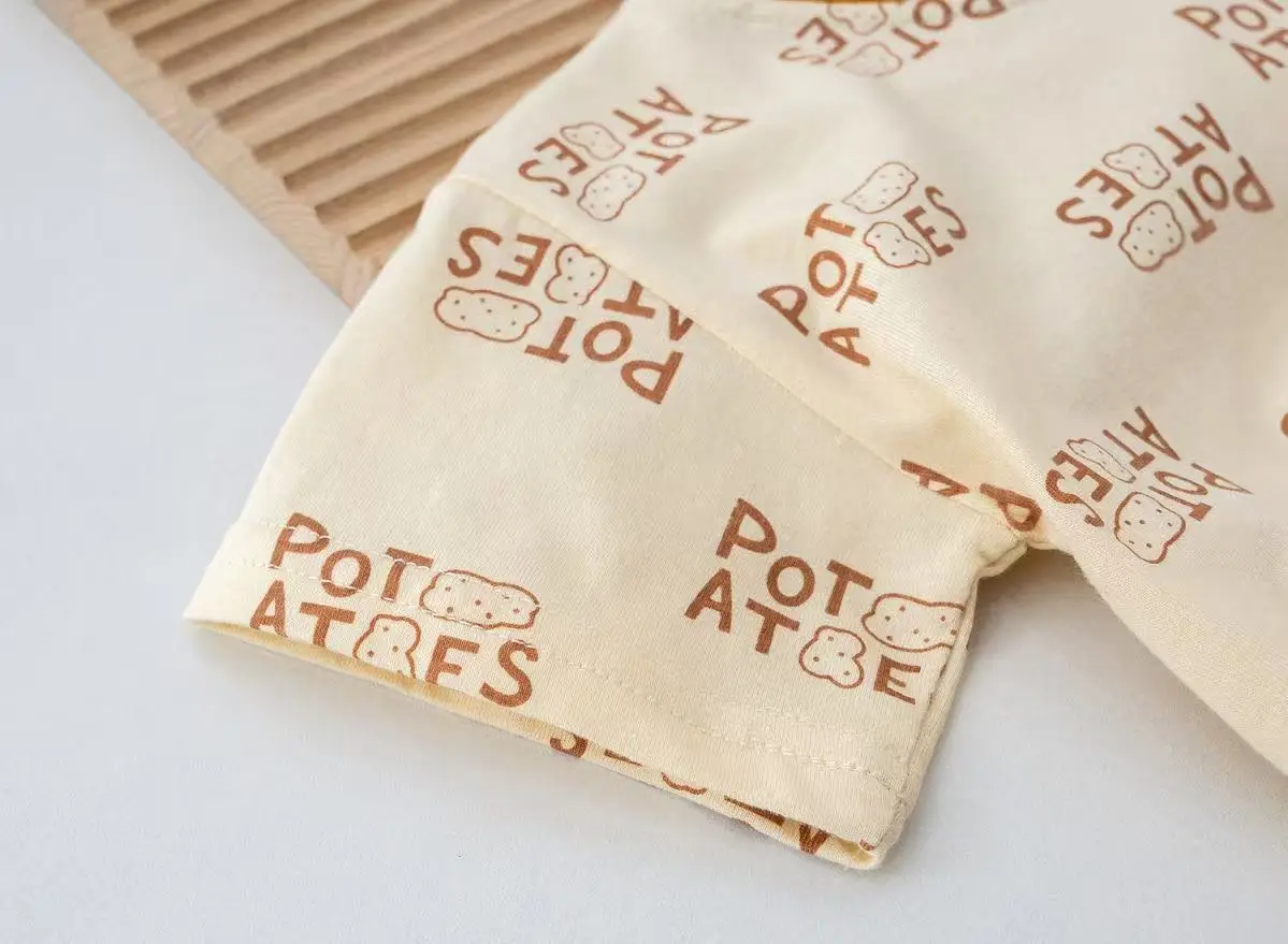 Cute Letter T-Shirt Baby Korean Style Summer New Style Boys Girls — feature 6