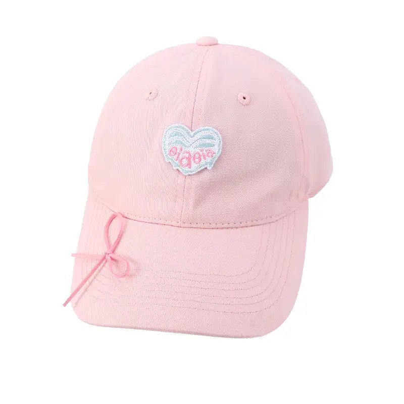 Mint Heart Bow Duck Cap Women Wide Brim Summer Hat - Image 8