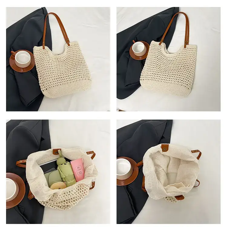 Cotton Woven Beach Bag for Women Large Capacity — feature 11